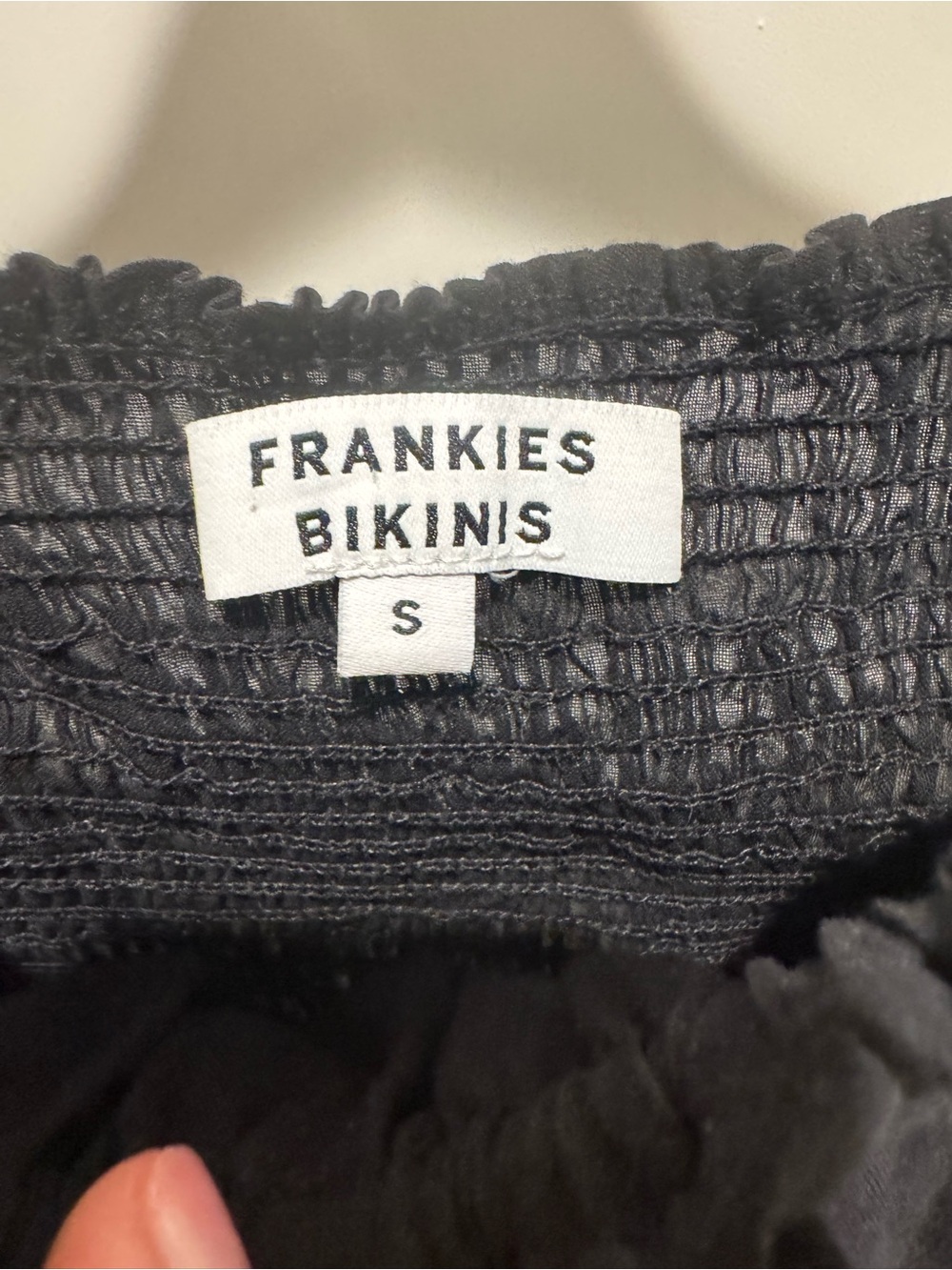 Frankie’s Bikinis Christa Black Ruffle Mini Dress - Picture 4 of 8